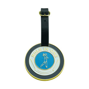 Metal golf bag tag
