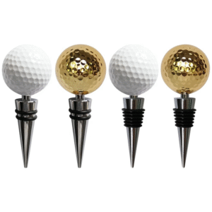 Golf ball wine stopper