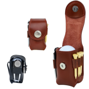 Leather mini ball bag